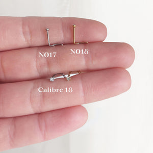 Nostril piercing brillo