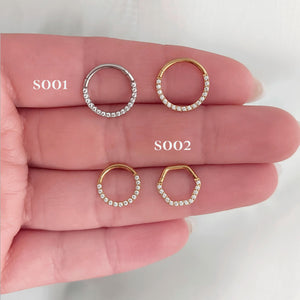 Glitter septum Argolla Piercing