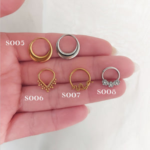 Special septum, Rook & Daith