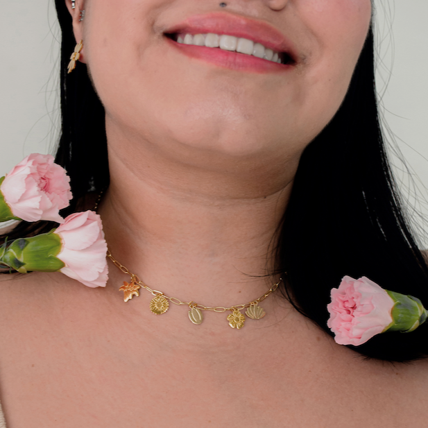 Collar Charms Florecer