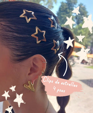 Estrellas broches cabello